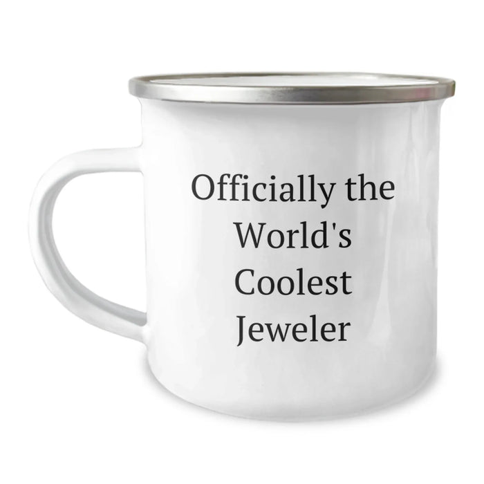 Funny Jeweler Gifts for Friends, World's Coolest Camping Mug for Men, Christmas Unique Presents from Family - Image 1