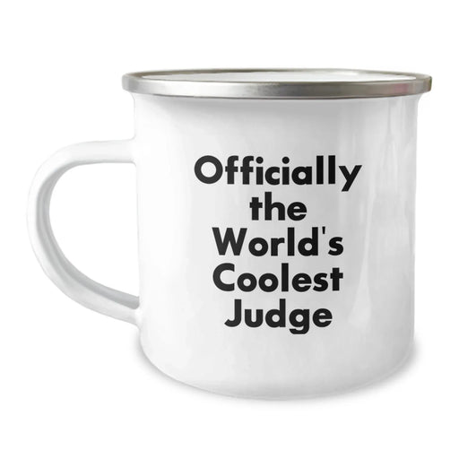 Funny Judge Gifts for Men - Christmas Unique Gifts from Friends and Family - Officially The World's Coolest Judge Camping Mug - Image 1