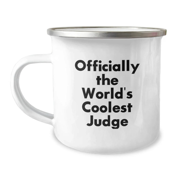 Funny Judge Gifts for Men - Christmas Unique Gifts from Friends and Family - Officially The World's Coolest Judge Camping Mug - Image 1
