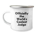 Funny Judge Gifts for Men - Christmas Unique Gifts from Friends and Family - Officially The World's Coolest Judge Camping Mug - Image 1