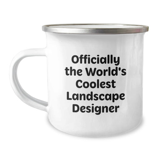 Funny Officially The World's Coolest Landscape Designer Gift for Dad Men Unique Father's Day Camping Mug - Image 1