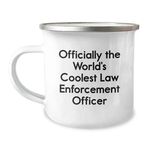 Funny Law Enforcement Officer Gifts for Men - Officially The World's Coolest - Birthday Unique Gifts from Family to Law Enforcement Officers - Image 1