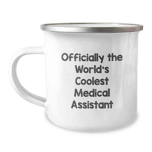 Funny Medical Assistant Gifts from Men to Family - Officially The World's Coolest Medical Assistant Camping Mug for Father's Day Unique - Image 1
