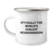Christmas Unique Gifts from Friends and Family to the World's Coolest Neurosurgeon Camping Mug, Funny Quote, Stainless Steel, 12 oz - Image 1