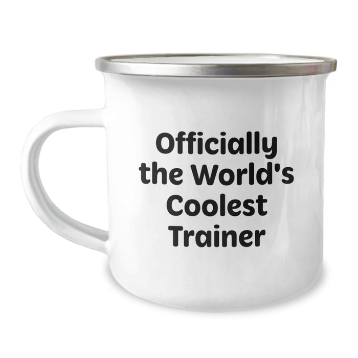 World's Coolest Trainer Camping Mug Funny Valentine's Gifts for Trainer Men from Friends - Image 1