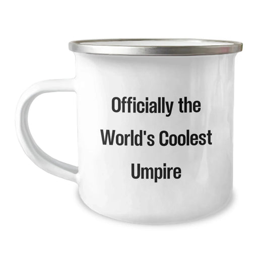 Funny Camping Mug Gifts from Men to Umpire Friends on Valentine's - Officially The World's Coolest Umpire - Image 1