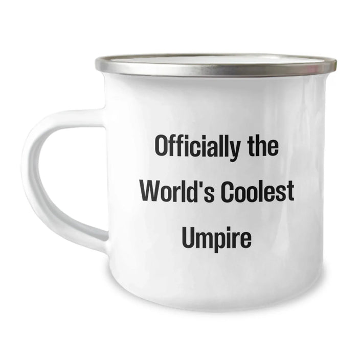 Funny Camping Mug Gifts from Men to Umpire Friends on Valentine's - Officially The World's Coolest Umpire - Image 1