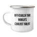 Funny Valet Gifts for Birthday - Officially The World's Coolest Valet Camping Mug, Gifts from Men, Women, Friends, Family - Image 1