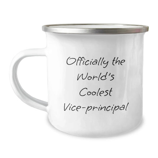 Funny Vice-principal Gifts from Friends - Officially The World's Coolest Vice-principal Camping Mug for Vice-principal, Unique Valentine's Gifts - Image 1