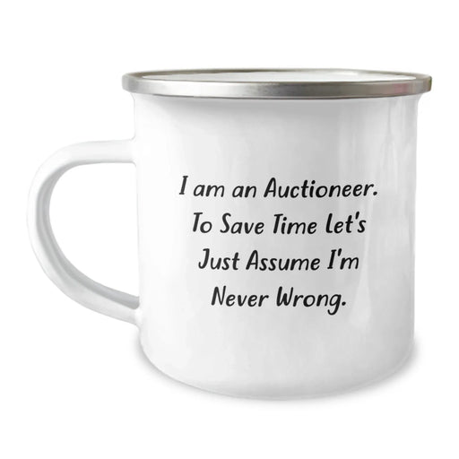 Auctioneer Camping Gifts, Funny Quote, Birthday Unique Treasures for Friends, Men, or Family - Image 1