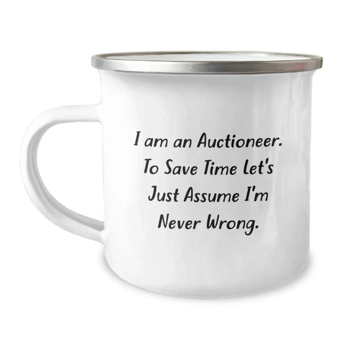 Auctioneer Camping Gifts, Funny Quote, Birthday Unique Treasures for Friends, Men, or Family - Image 1