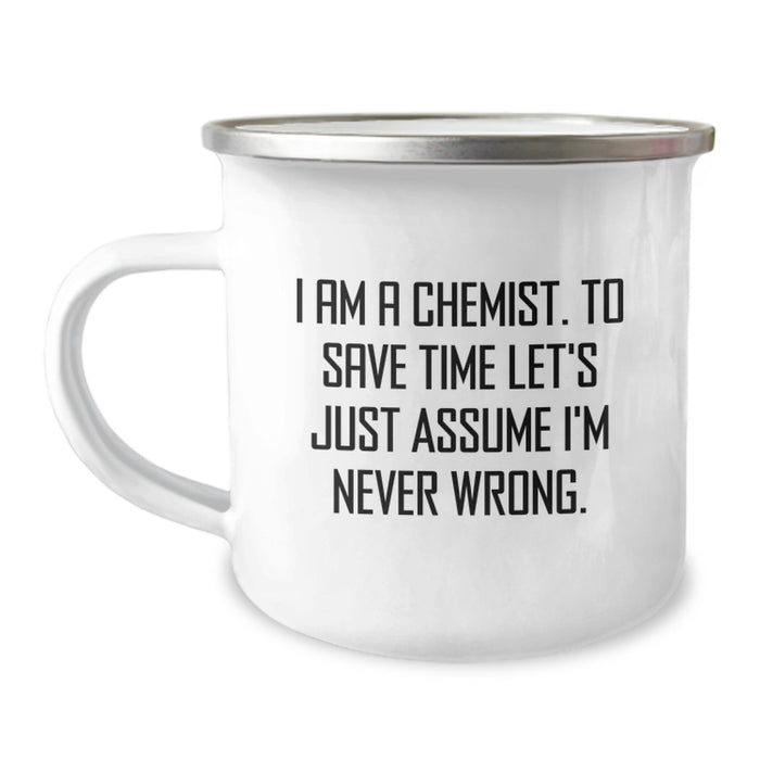 Funny Chemist Gifts for Dad - I Am A Chemist - Unique Camping Mug for Father's Day from Family - Image 1