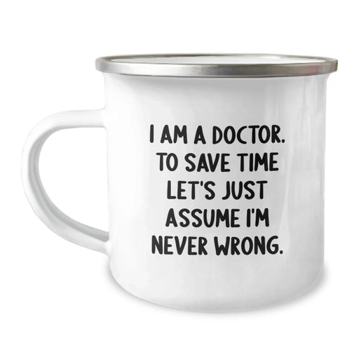 Funny Camping Mug Gifts for Doctors from Friends and Family - I Am A Doctor Mug for Birthday Unique Gifts - Image 1
