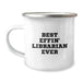 Funny Librarian Gifts for Her - Best Effin' Librarian Ever Camping Mug for Birthday - Unique Gifts from Sister to Sister, Family, or Coworkers - Image 1