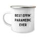 Funny Rescue Worker Gifts for Men, Best Effin' Rescue Worker Ever Valentine's Unique Gifts from Men to Rescue Worker Friends and Family, 12 oz Stainless Steel Camping Mug - Image 1
