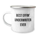 Funny Underwriter Gifts from Men to Underwriter Friends on Valentine's - Best Effin' Underwriter Ever Insulated Stainless Steel Camping Mug - Image 1