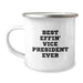 Funny Vice President Gifts for Men - Best Effin' Vice President Ever Camping Mug, 12 oz Stainless Steel Enamel Finish, Unique Birthday Unique Gift Ideas for Vice President Friends - Image 1