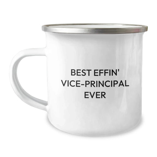 Funny Vice-Principal Gifts for Men, Unique Valentine's Unique Gifts from Friends, Best Effin' Vice-Principal Ever Camping Mug - Image 1