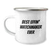 Funny Watchmaker Gifts from Dad to Men Unique Camping Mug Best Effin' Watchmaker Ever - Image 1