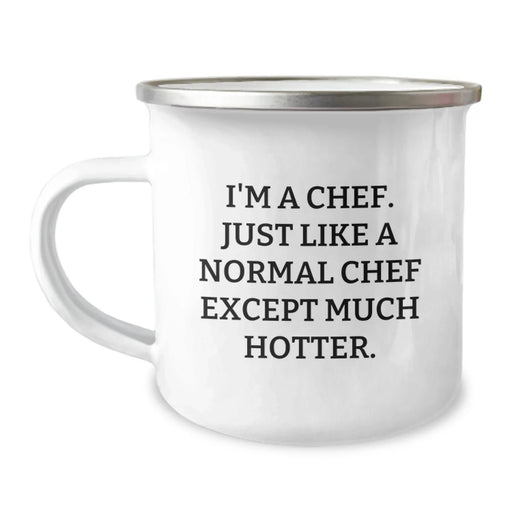 Funny Chef Gifts for Men Friends Coworkers Family - I'm A Chef. Just Like A Normal Chef Except Much Hotter. Birthday Unique Gifts from Men to Chef - Image 1
