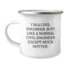 Civil Engineer Gifts, Funny Coffee Mug for Men, 'I'm A Civil Engineer. Just Like A Normal Civil Engineer Except Much Hotter.' Christmas Unique Presents from Friends - Image 1