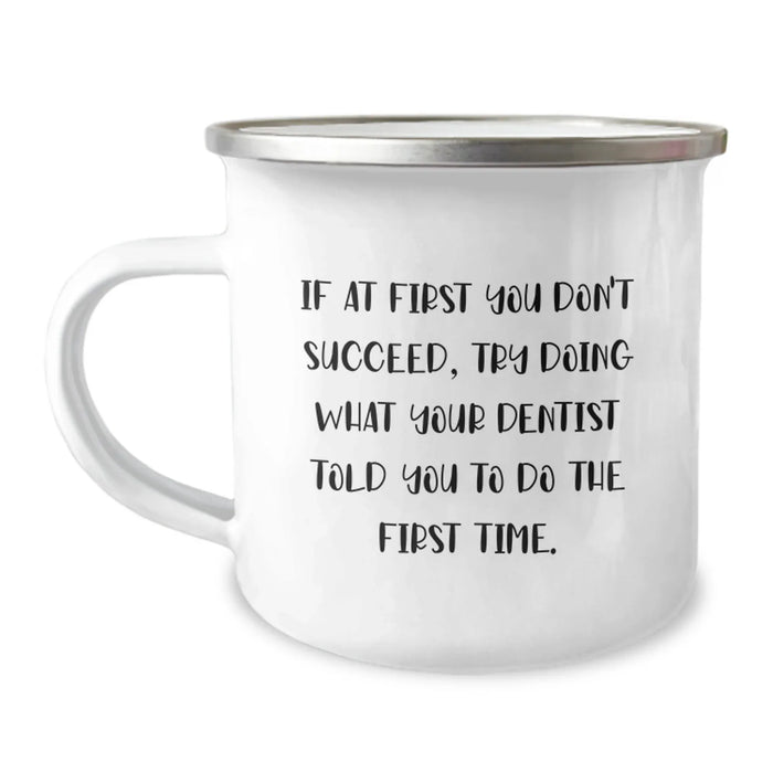 Cute Dentist Gifts for Valentine's, Funny Camping Mug with Inspirational Quote, Perfect Unique Present for Friends or Family - Image 1