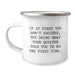 Funny Quilter Camping Mug Gift for Him - Unique Birthday Unique Gifts from Men - Inspirational Quilter Quotes - Image 1