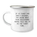 Funny Registered Nurse Gifts from Friends, Unique Graduation Unique Gifts for Registered Nurses, Inspirational Camping Mug - Image 1