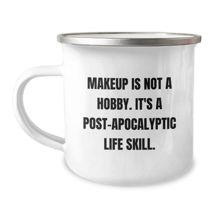 Funny Makeup Camping Mug Gifts from Men to Women for Graduation Unique - Image 1