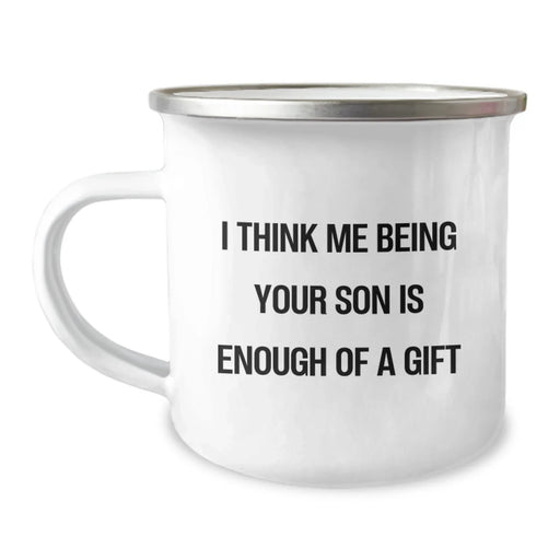 Funny Son Camping Mug Gifts for Men from Dad - Unique Christmas Memorable Presents - Image 1