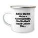 Funny Gift Ideas for Baking Lovers, Camping Mug for Graduation, 'Baking Started Out As A Harmless Hobby. I Had No Idea It Would Come To This...' Quote - Image 1