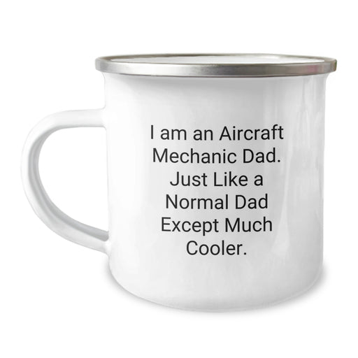 Aircraft Mechanic Dad Gifts, Funny Camping Mug with I Am An 'Aircraft Mechanic Dad' Quote, Perfect for Graduation Unique Gifts from Family to Friends - Image 1