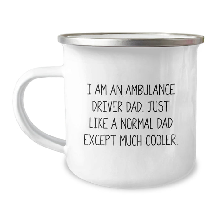 Ambulance Driver Dad Gifts from Family, Funny Camping Mug for Ambulance Driver Men, Graduation Unique Gifts for Ambulance Driver Dad - Image 1