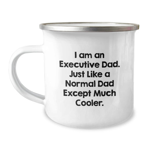Camping Mug for Executive Dad Funny Quote Gifts from Men to Executive Family Graduation Unique - Image 1