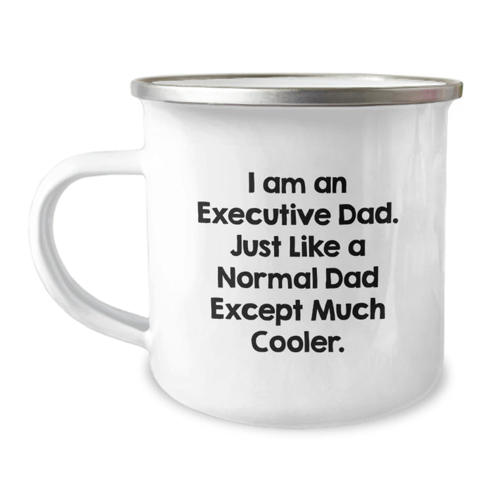 Camping Mug for Executive Dad Funny Quote Gifts from Men to Executive Family Graduation Unique - Image 1