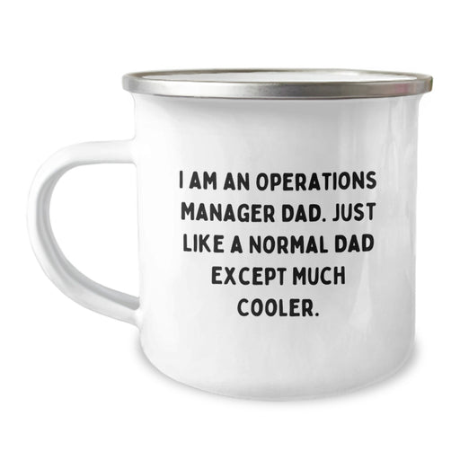 Funny Operations Manager Dad Gifts, Camping Mug for Operations Manager Men, Graduation Unique Gifts from Dad - Image 1