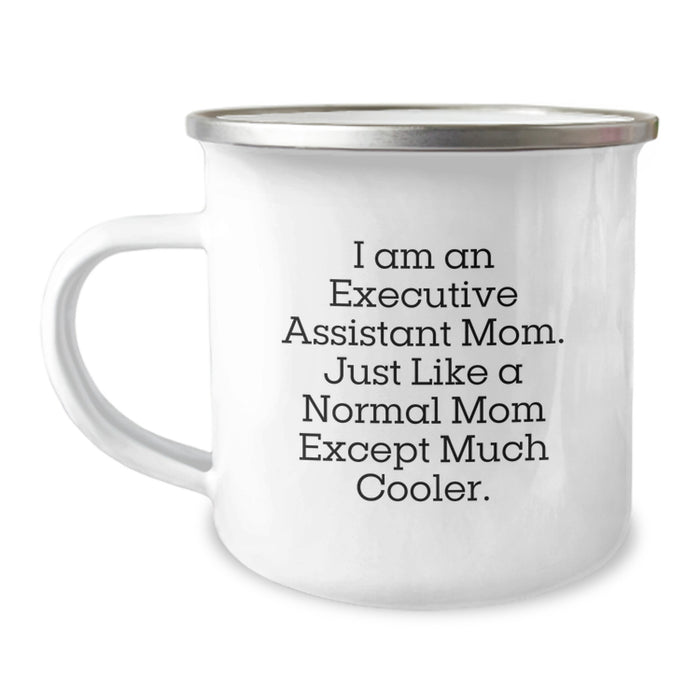 Executive Assistant Mom Gifts, Funny Camping Mug, Graduation Unique Gifts for Executive Assistant Friends from Mom - Image 1
