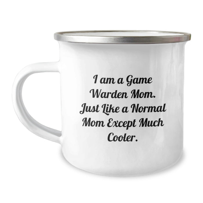 Funny Game Warden Mom Gifts from Family for Game Wardens Camping Mug, A Graduation Unique Gift Idea for Women, Camping Mugs for Men, Women, Coworkers, Friends - Image 1
