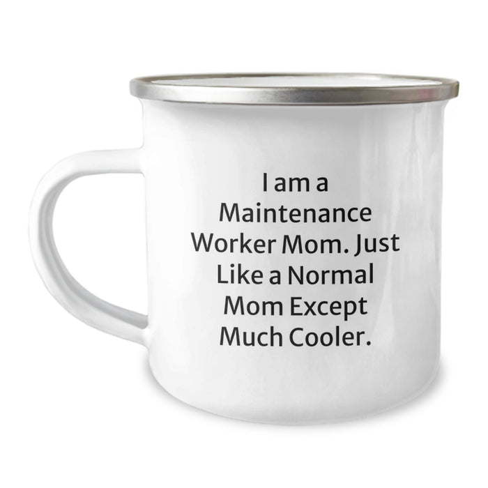 Funny Maintenance Worker Gifts, Mom Maintenance Worker Camping Mug, Gifts for Maintenance Worker Mom from Family, Maintenance Worker Mom Graduation Gift - Image 1