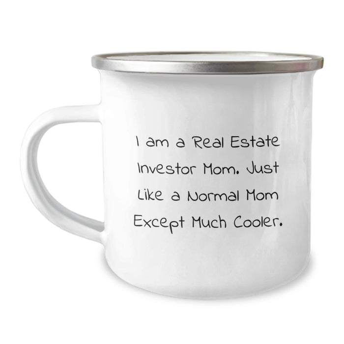 Funny Real Estate Investor Mom Gifts, Graduation Unique Gifts for Men Women Friends Family, Camping Mug with Cool Quote - Image 1