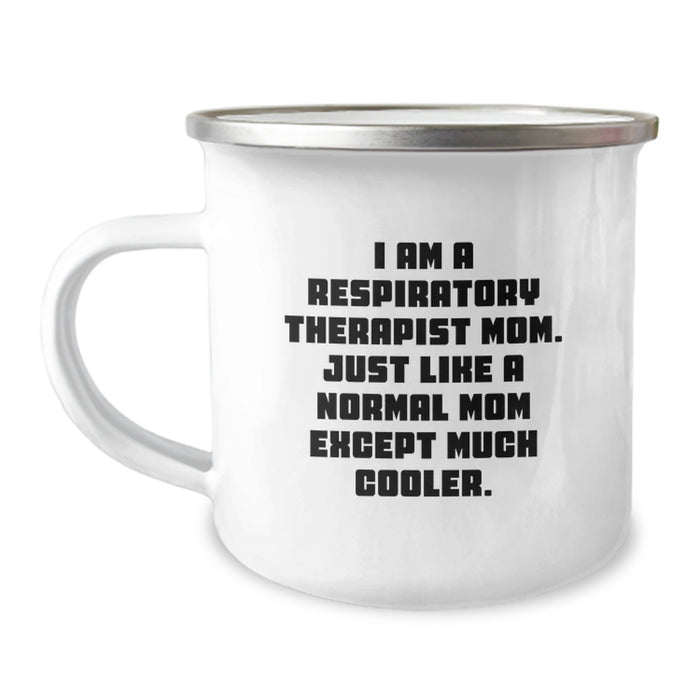 Cute Respiratory Therapist Mom Camping Mug Gifts for Respiratory Therapist Graduation Unique Ideas from Family - Image 1