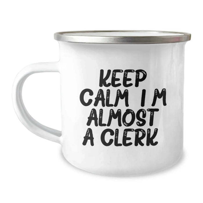Cute Clerk Gifts for Men Funny Camping Mug, Gifts from Friends and Family, Unique Christmas Unique Gifts for Him - Image 1