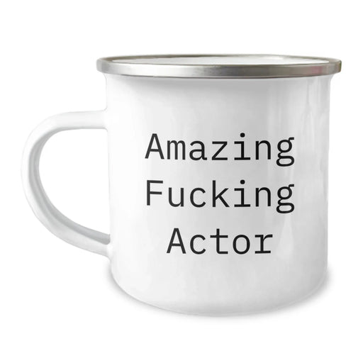 Funny Actor Gifts from Friends, Christmas Unique Actor Mug, Amazing F--king Actor Camping Mug, Perfect for Actor Enthusiasts, Gift for Actor Lover, Men, Women, Coworkers, Family - Image 1