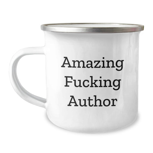 Funny Author Gifts for Men - Amazing F--king Author Quote, Camping Mug for Graduation Unique Gifts, Author Friends - Image 1