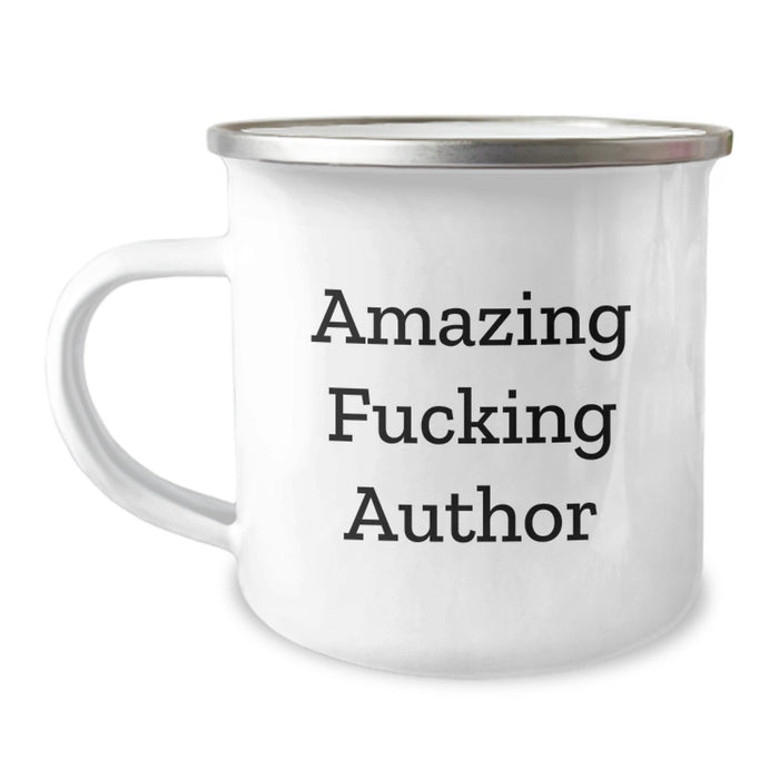 Funny Author Gifts for Men - Amazing F--king Author Quote, Camping Mug for Graduation Unique Gifts, Author Friends - Image 1