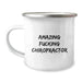 Funny Chiropractor Gifts from Men - 'Amazing F--king Chiropractor' Christmas Unique Mugs for Chiropractor Friends and Family - Image 1