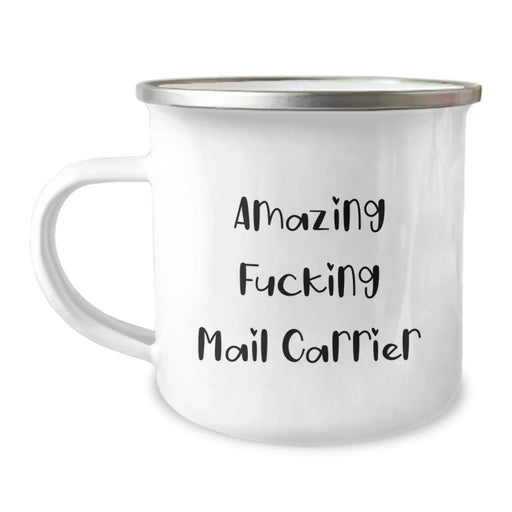 Funny Mail Carrier Gifts for Mail Carrier Men - Camping Mug with Amazing F--king Mail Carrier Quote - Christmas Unique Presents - Image 1