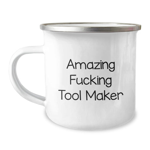 Funny Tool Maker Gifts from Friends - 'Amazing F--king Tool Maker' Graduation Unique Gifts for Tool Maker Men - Tool Maker Camping Mug - Image 1