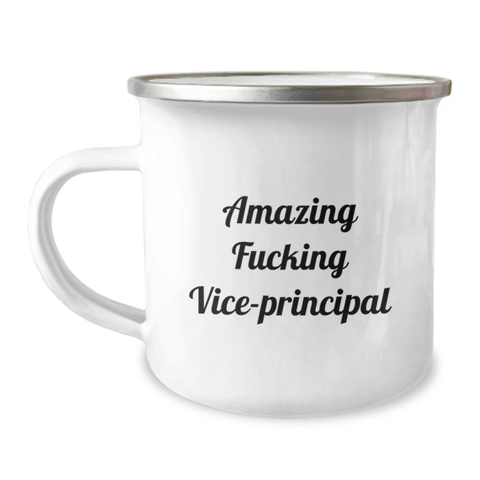 Funny Vice-principal Gifts for Men from Friends, Amazing Vice-principal Camping Mug, Ideal Gift for Graduation Unique Gifts - Image 1