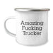 Funny Trucker Gifts from Friends and Family for Him - Amazing Trucker Camping Mug, Perfect for Graduation - Image 1